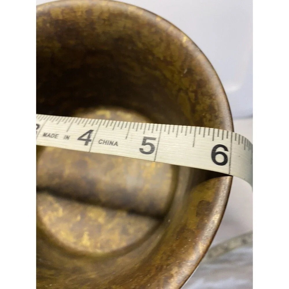 2 Maitland Smith Heavy Brass Candle Holders 11-11.5”Handmade In The Philippines